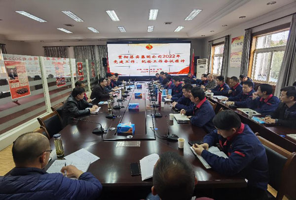 公司召開會議傳達(dá)集團公司黨建工作、紀(jì)檢工作會議精神